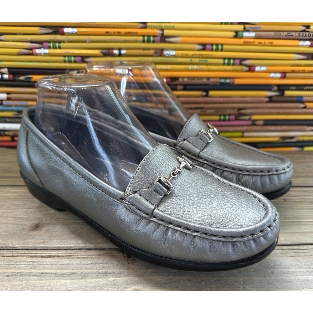SAS Tripad Comfort Pewter Shoes Horsebit Women's 7.5 W